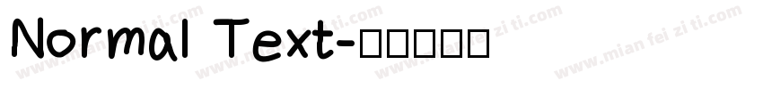 Normal Text字体转换